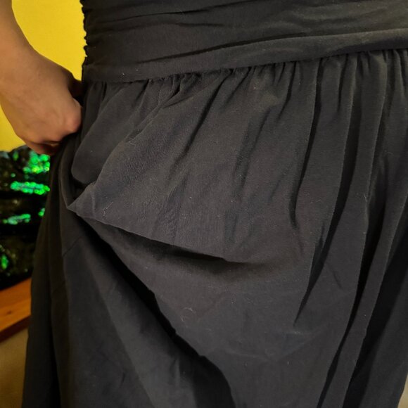 eShakti Ruched waist cotton knit maxi, 4X - Picture 10 of 10